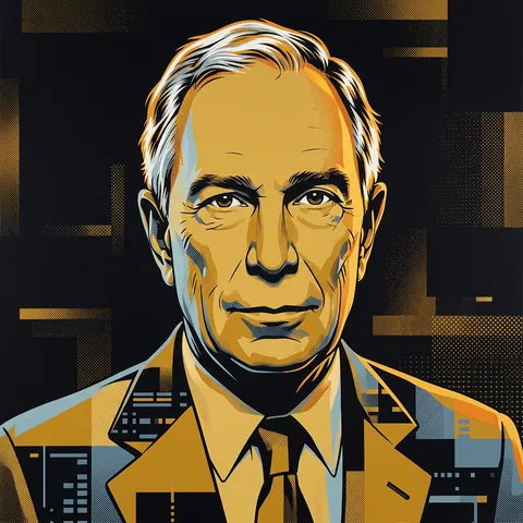 Framed portrait of Michael Bloomberg