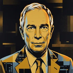 Framed portrait of Michael Bloomberg