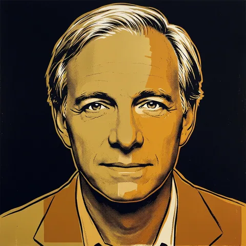 Framed portrait of Ray Dalio