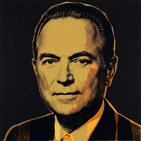 Framed portrait of Ray Kroc
