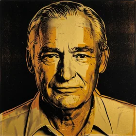 Framed portrait of Sam Walton