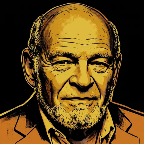 Framed portrait of Sam Zell